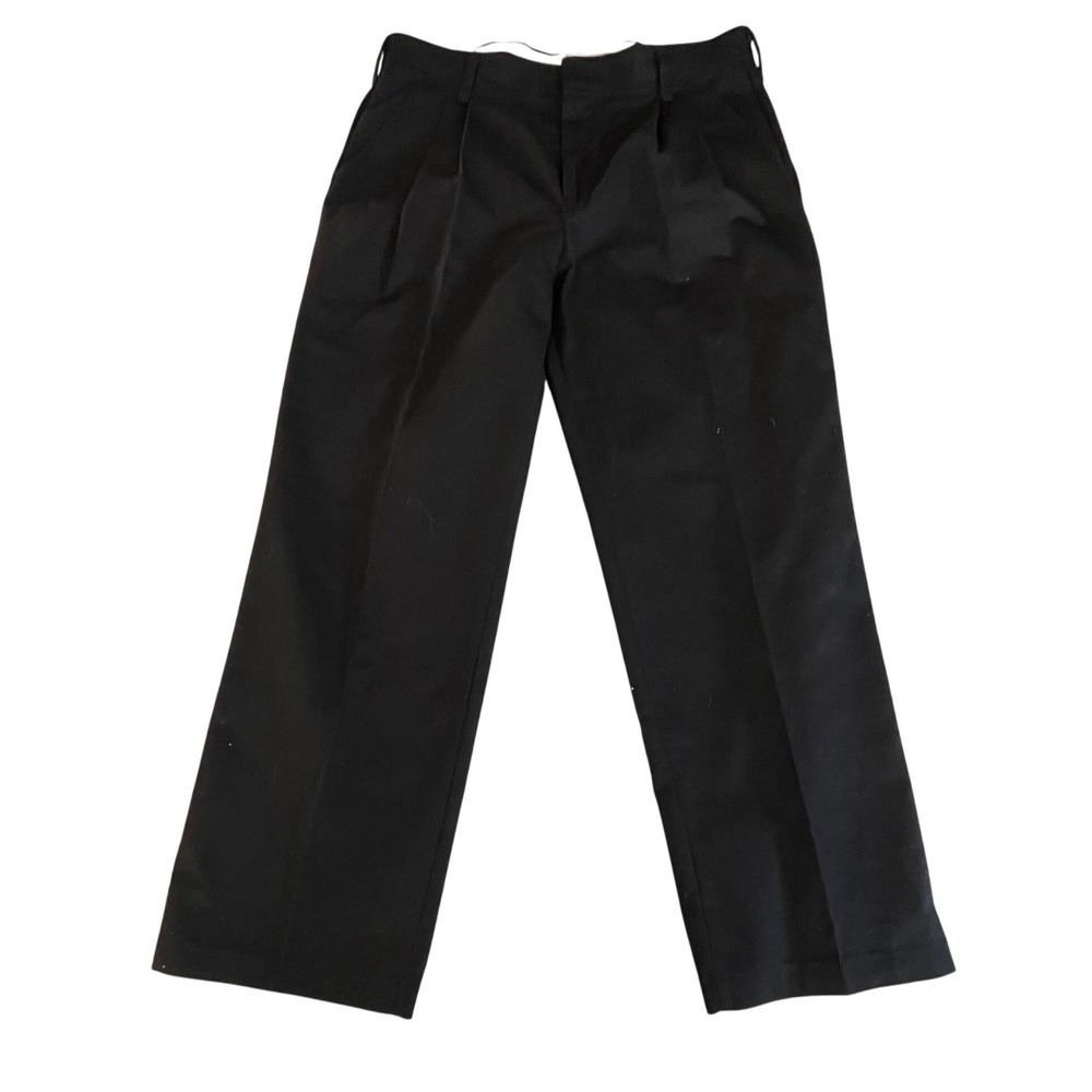 Red Kap PT388 Mens Black Pleated Work Pants Size 34 x‎ 30